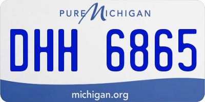 MI license plate DHH6865