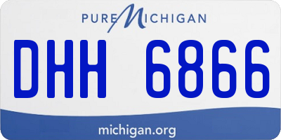 MI license plate DHH6866