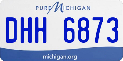 MI license plate DHH6873