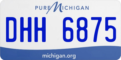 MI license plate DHH6875