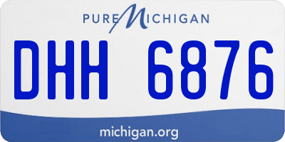 MI license plate DHH6876