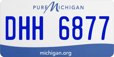 MI license plate DHH6877