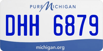 MI license plate DHH6879