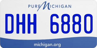 MI license plate DHH6880