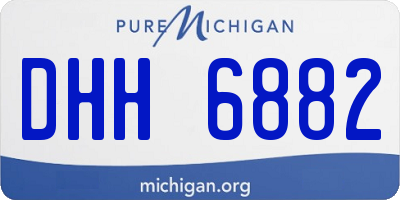 MI license plate DHH6882