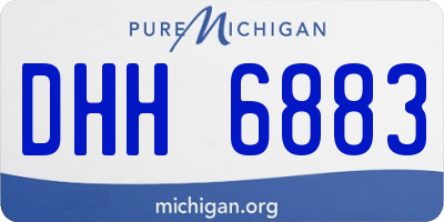 MI license plate DHH6883
