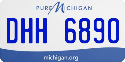 MI license plate DHH6890