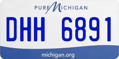 MI license plate DHH6891