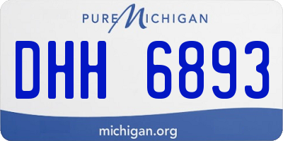 MI license plate DHH6893