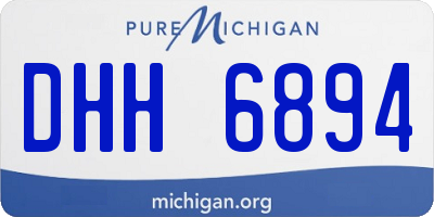 MI license plate DHH6894
