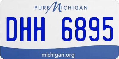MI license plate DHH6895