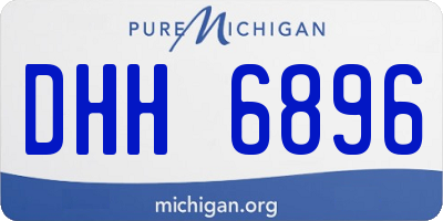 MI license plate DHH6896