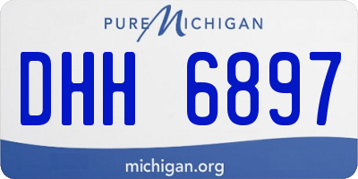 MI license plate DHH6897