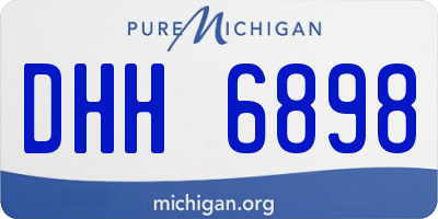 MI license plate DHH6898