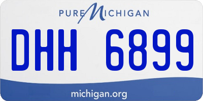 MI license plate DHH6899