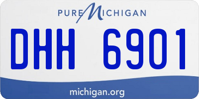 MI license plate DHH6901