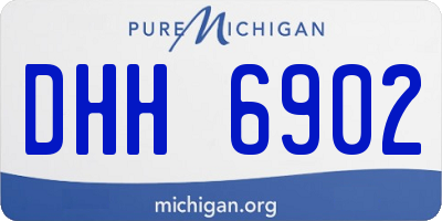MI license plate DHH6902
