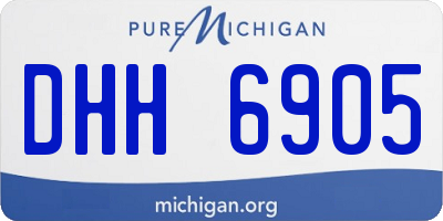 MI license plate DHH6905