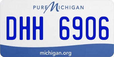 MI license plate DHH6906