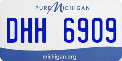 MI license plate DHH6909