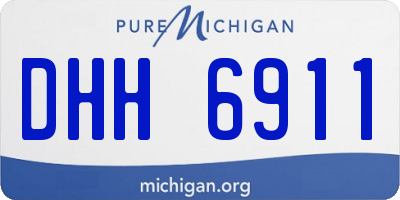 MI license plate DHH6911