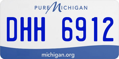 MI license plate DHH6912