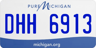 MI license plate DHH6913