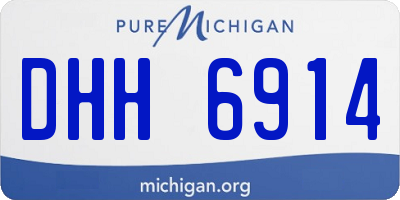 MI license plate DHH6914