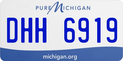 MI license plate DHH6919