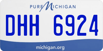 MI license plate DHH6924
