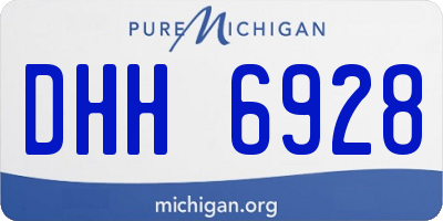 MI license plate DHH6928