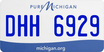 MI license plate DHH6929