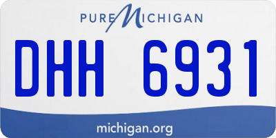 MI license plate DHH6931