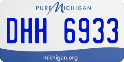 MI license plate DHH6933