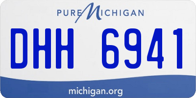MI license plate DHH6941