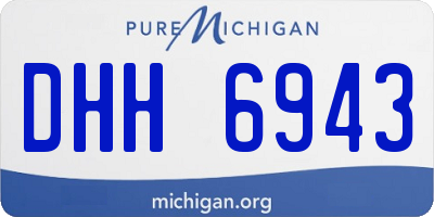 MI license plate DHH6943
