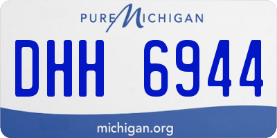 MI license plate DHH6944