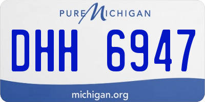 MI license plate DHH6947