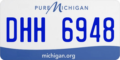 MI license plate DHH6948