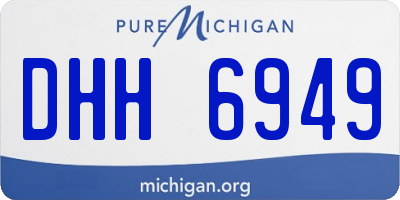 MI license plate DHH6949