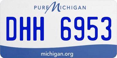 MI license plate DHH6953
