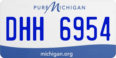 MI license plate DHH6954