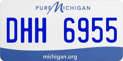 MI license plate DHH6955