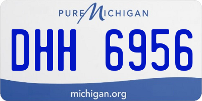 MI license plate DHH6956