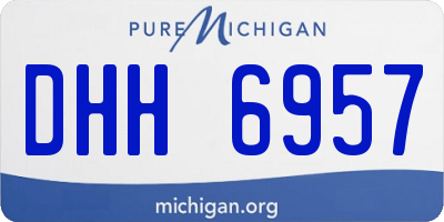 MI license plate DHH6957