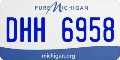 MI license plate DHH6958
