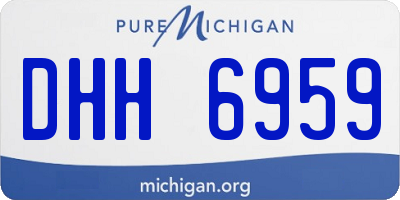 MI license plate DHH6959