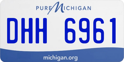 MI license plate DHH6961