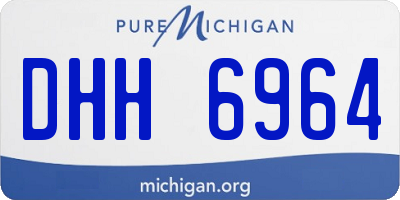MI license plate DHH6964
