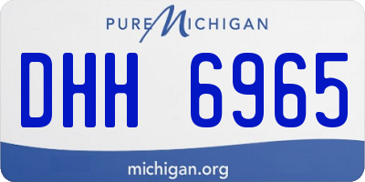 MI license plate DHH6965